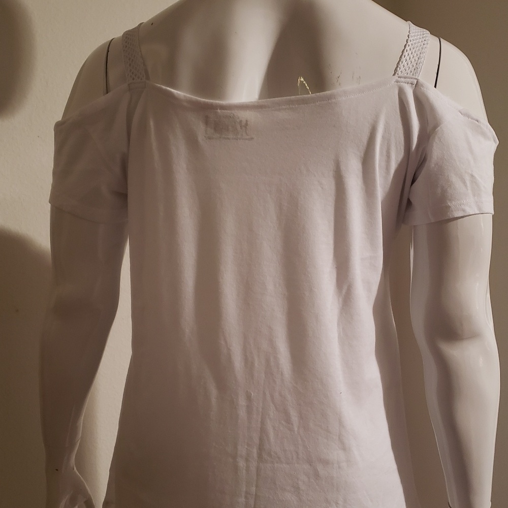 Sassi Rebel Plus size cold shoulder t-shirt - Picture 5 of 6